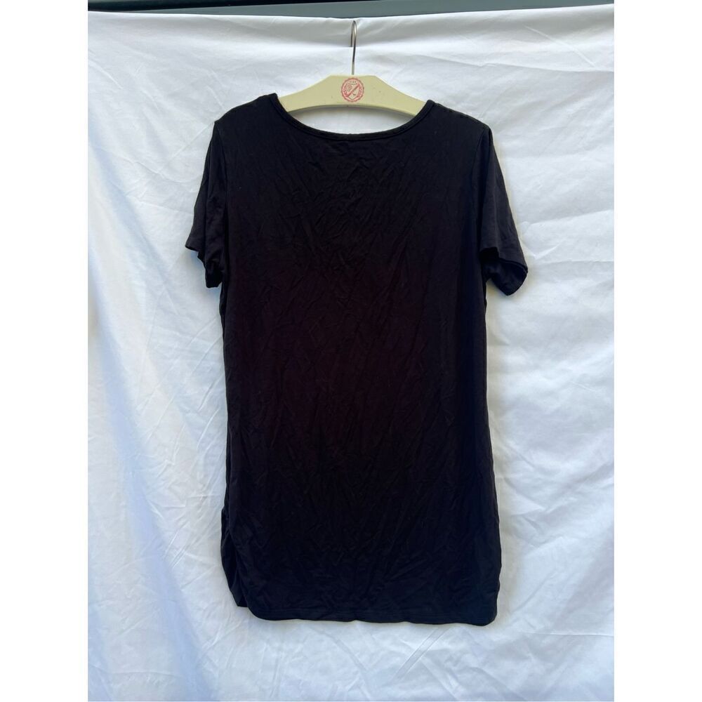 Simlu Black Woman’s Shirt With Open Back Size XL